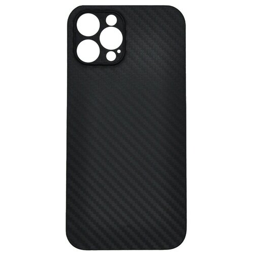 фото Ультратонкий чехол-накладка под карбон k-doo для iphone 12 pro, черный