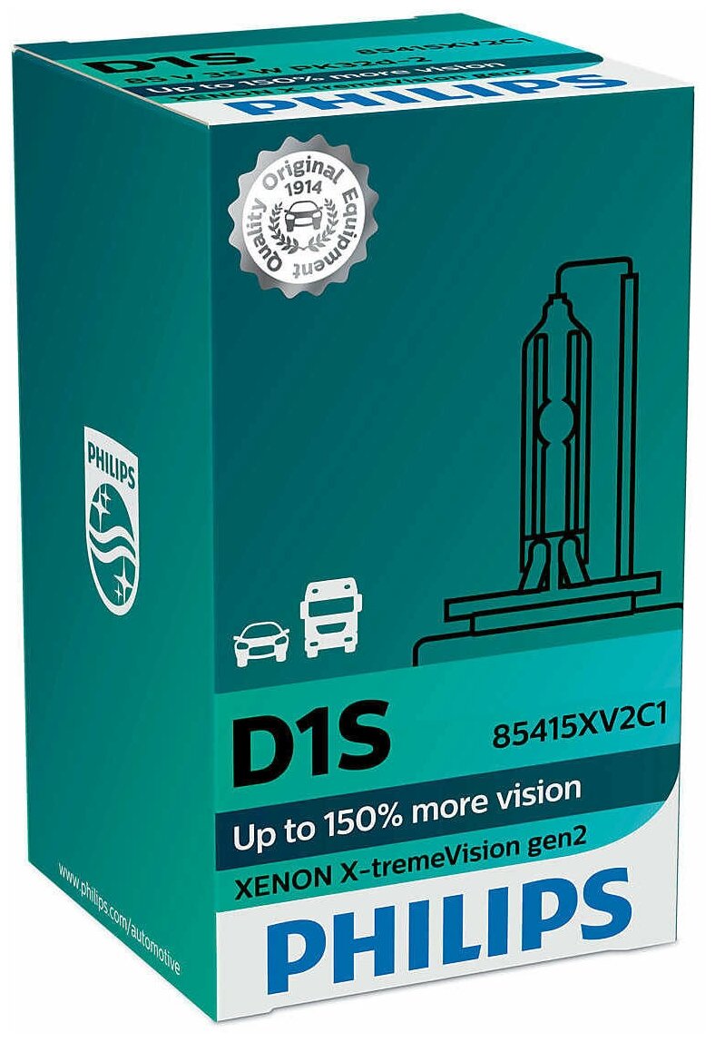   D1S X-tremeVision +150 85V 35W PK32d-2 C1