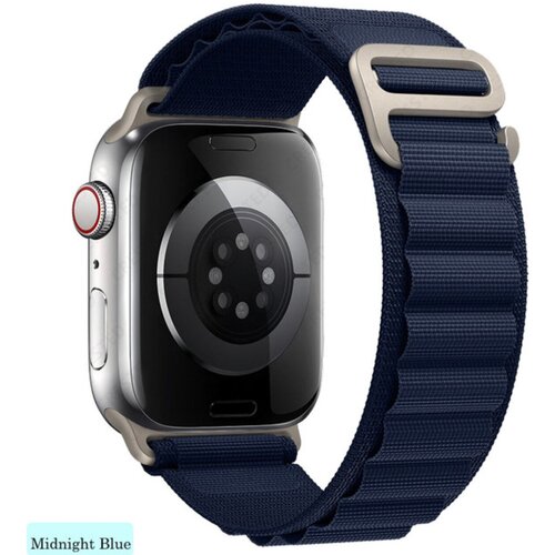 Ремешок для Apple Watch 44/45/46/49 mm серый-с черной полоской