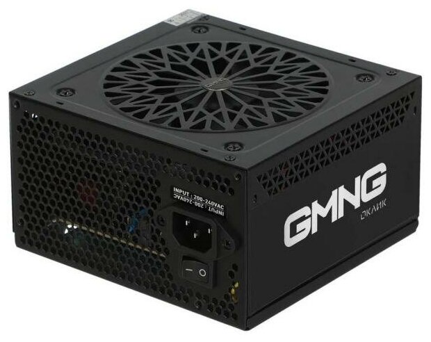 Блок питания Оклик ATX 700W GMNG PSU-700W-80+ 80 PLUS WHITE (24+4+4pin) APFC 120mm fan 6xSATA RTL