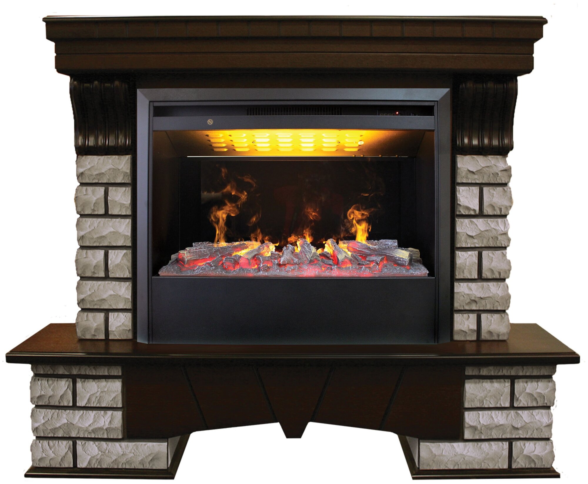 Электрокамин RealFlame Country Rock 26 AO с Helios 26 SBG 3D