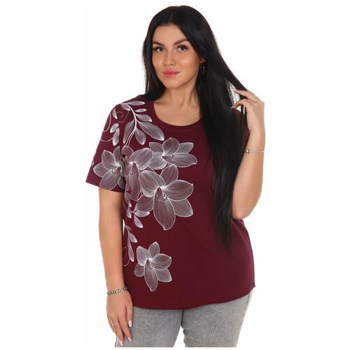 фото Футболка женская лирика плюс liketeks/большие размеры/ базовая женская футболка для девочек, для девушек, для женщин