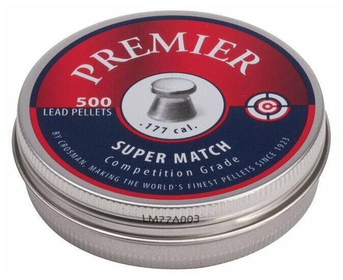 Пули пневматические "Crosman Premier Super Match", 4,5 мм., 7,9 гран (500 шт.)