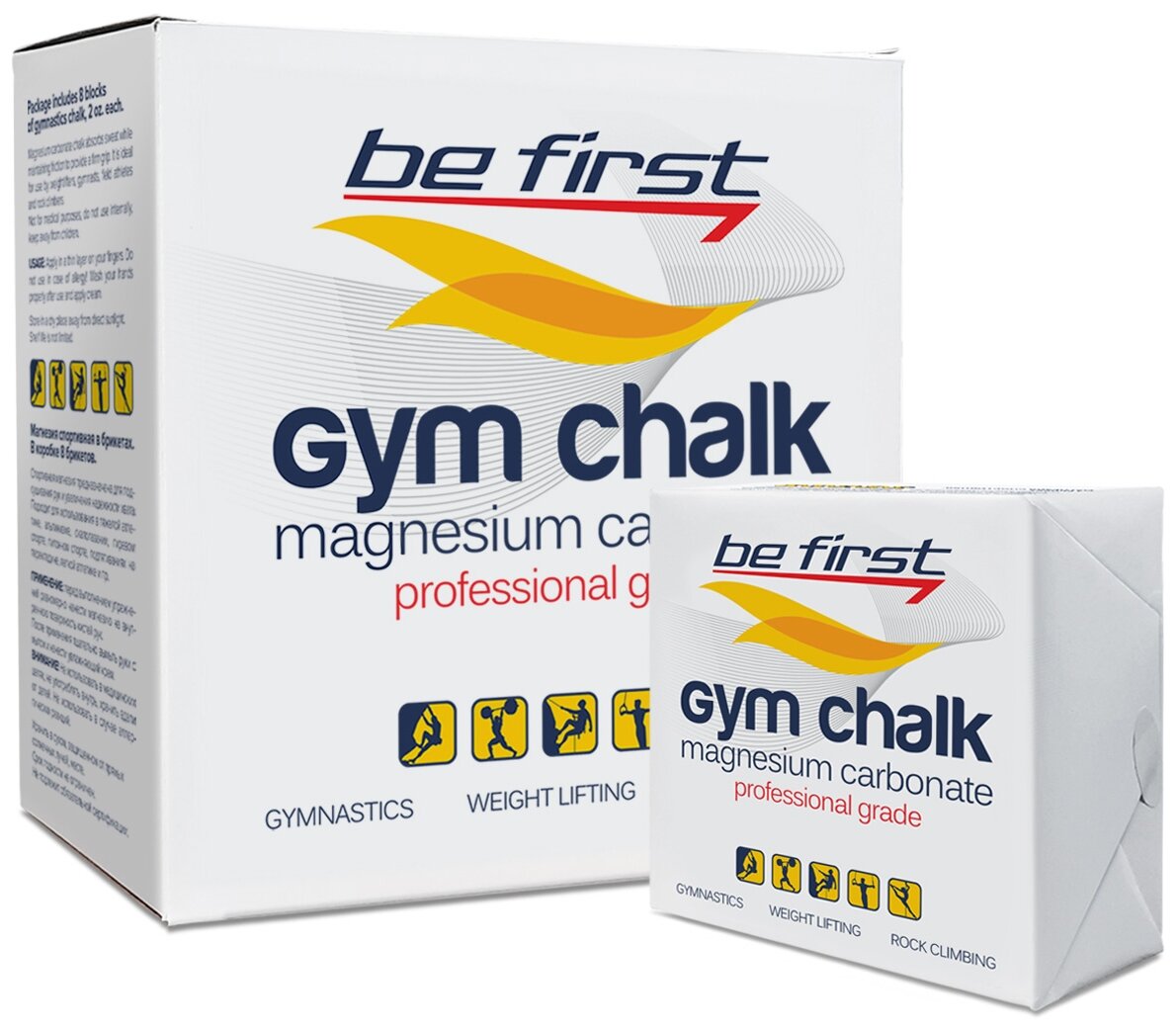 Спортивная Магнезия Gum Chalk - 8 Брикетов (Be First)