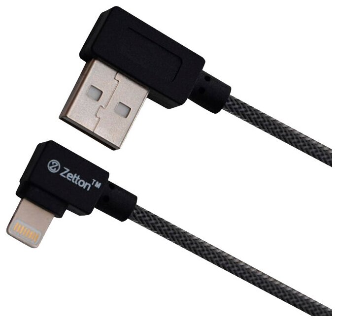 USB  Zetton USB SyncCharge RoundArmor Corner Data Cable USB to Lightning  (ZTUSBRARCGYA8)