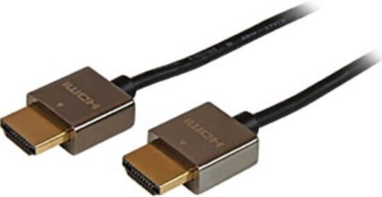 Кабель Filum HDMI(M)-HDMI(M) Pro, slim, ver.2.1, мет. разъемы, медь, 1 м. черный (FL-CProSL2.1-HM-HM-1M)