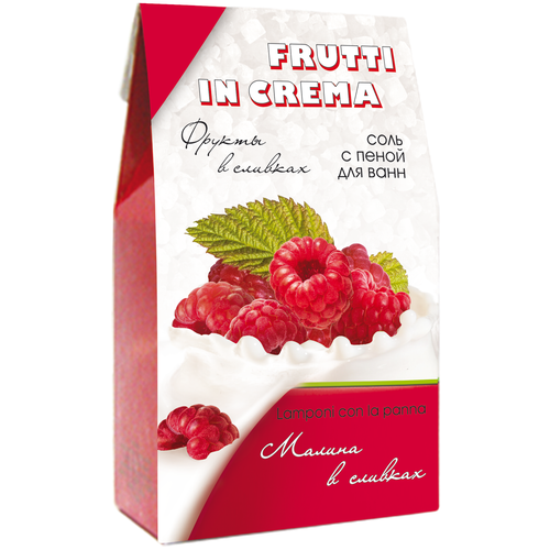 Северная жемчужина Соль для ванн Frutti in Crema Малина в сливках, 500 г