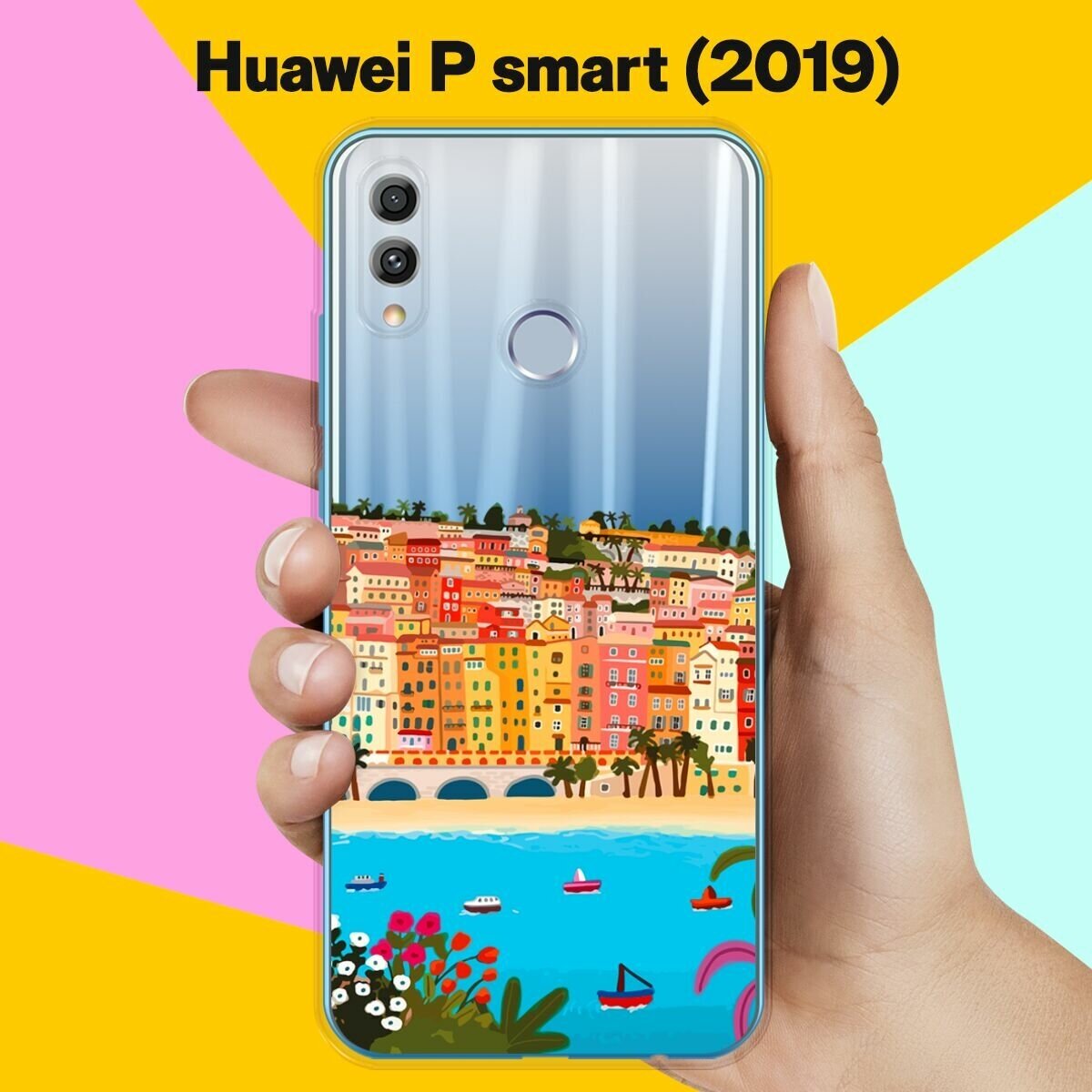 Силиконовый чехол на Huawei P smart 2019 Пляж / для Хуавей Пи Смарт 2019