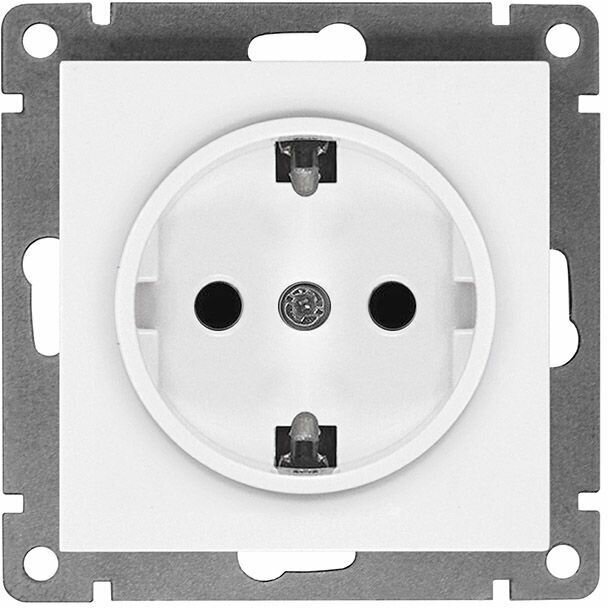 фото Розетка одноместная с/з Афина