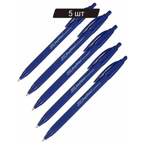 Ручка шариковая Beifa KB139400 0,5мм автомат. синий Китай 5 штук комплект 80 штук ручка шариковая автомат beifa kb139400 0 5мм синий манж