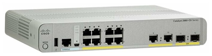 Коммутатор CISCO WS-C2960CX-8PC-L