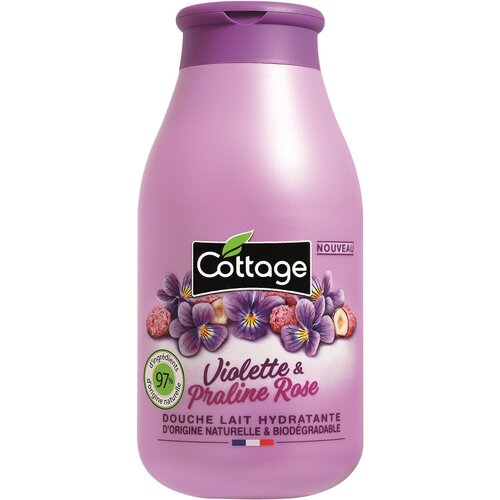 COTTAGE Молочко для душа Moisturizing Shower Milk Violet&Pink Praline увлажняющее Фиалка и пралине, 250 мл