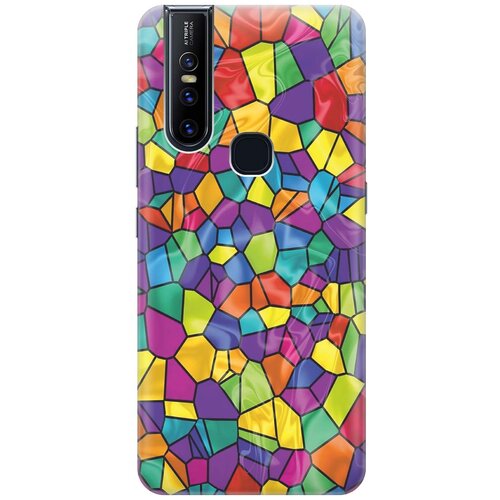 фото Cиликоновый чехол на vivo v15 / виво в15 с принтом "яркая мозаика" gosso