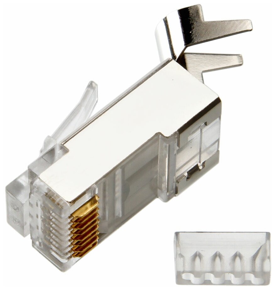 Коннектор Lanmaster (TWT-PL45/S-8P8C-6A) FTP кат.6A RJ45 (упак:100шт)