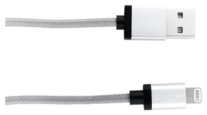 Кабель Lightning Canyon Lightning/USB2.0 MFI 1m Grey (CNS-MFIC3DG)