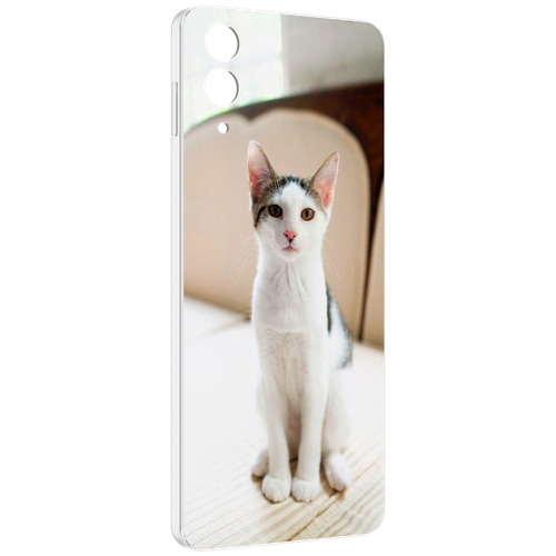 Чехол MyPads порода кошка эгейская для Samsung Galaxy Z Flip 4 (SM-F721) задняя-панель-накладка-бампер чехол mypads кошка персидская для samsung galaxy z flip 4 sm f721 задняя панель накладка бампер