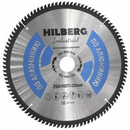 Диск Пильный HILBERG Industrial по алюминию 250*30*100T