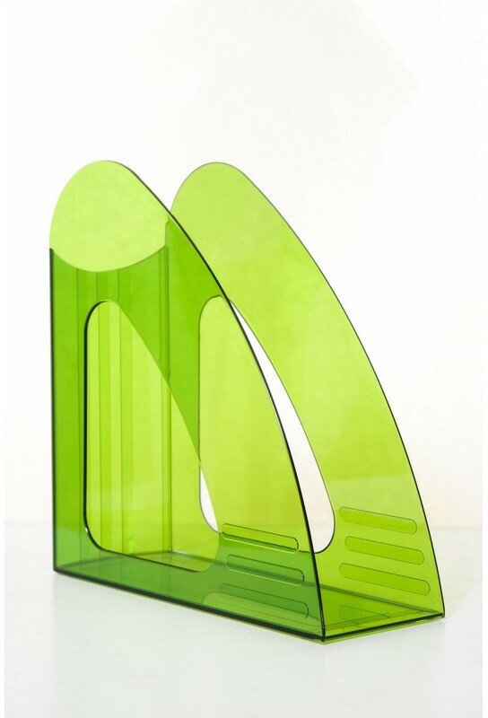 Вертикальный накопитель Attache пластиковый зеленый ширина 90 мм 731883