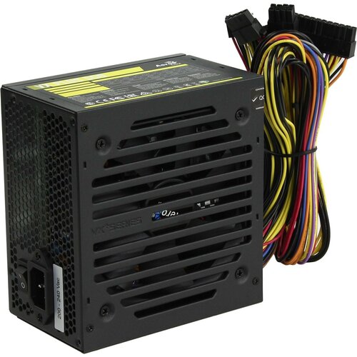 Блок питания Aerocool VX PLUS 550 550 Вт черный 550W ATX Ver23 2444 pin 1x68 pin fan 120mm cable RTL 451500₽