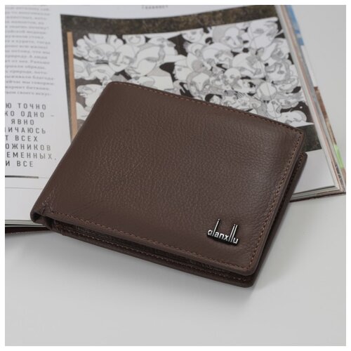 фото Кошелек муж джон, 11,5*2*9,5, 3 отд, д/карт, д/монет, кофе 2987340 сима-ленд