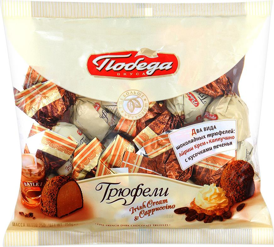 Победа вкуса Трюфели ассорти Irish Cream и Cappuccino, 200 г, пакет — фото 1