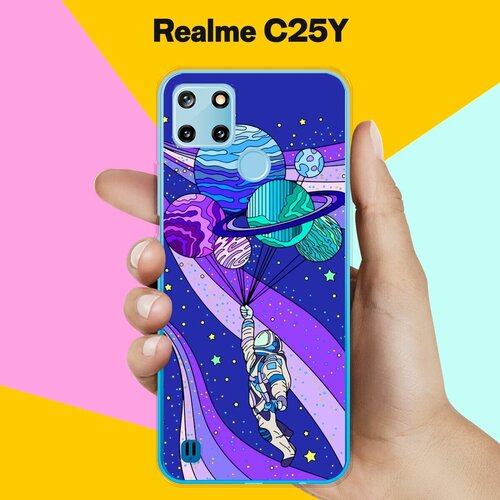 силиконовый чехол на realme c25y собаки для реалми ц25 ай Силиконовый чехол на realme C25Y Астронавт 30 / для Реалми Ц25 Ай