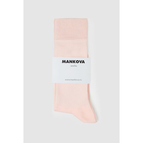 Гольфы Mankova, размер 36-38, белый, черный, розовый, бежевый носки мужские женские спортивные компрессионные эластичные медные ионные футбольные гольфы однотонные гольфы длинные чулки