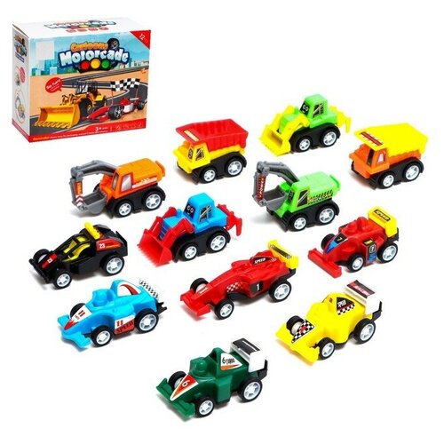 Набор инерционных машин «Город», 12 штук (1шт.)