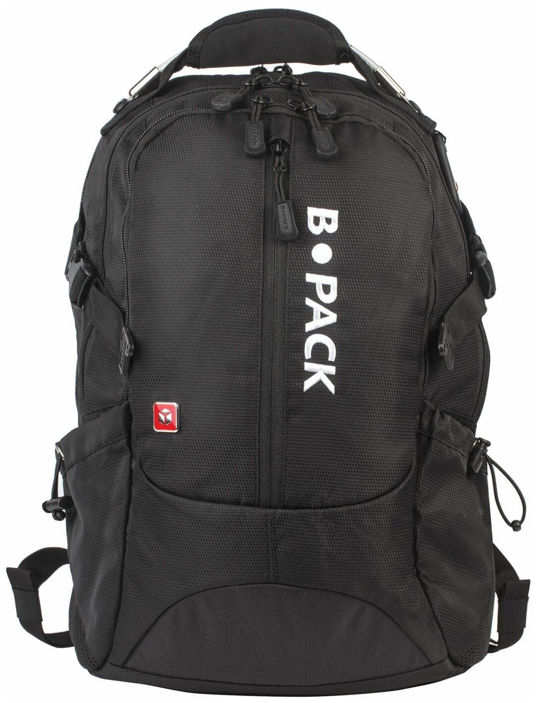 Рюкзак B-PACK "S-02" (БИ-ПАК) универсальный, с отделением для ноутбука, усиленная ручка, черный, 47х31х16 см, 226948