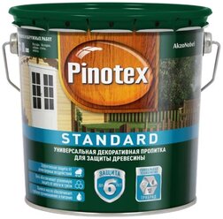 Водозащитная пропитка Pinotex Standard ореховое дерево 2.7 л