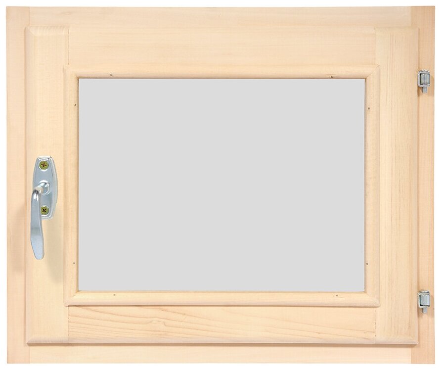 Форточка-стеклопакет в парную Банные штучки 03726, с ручкой, затвором, петлями, 0,5х0,6м - фотография № 1