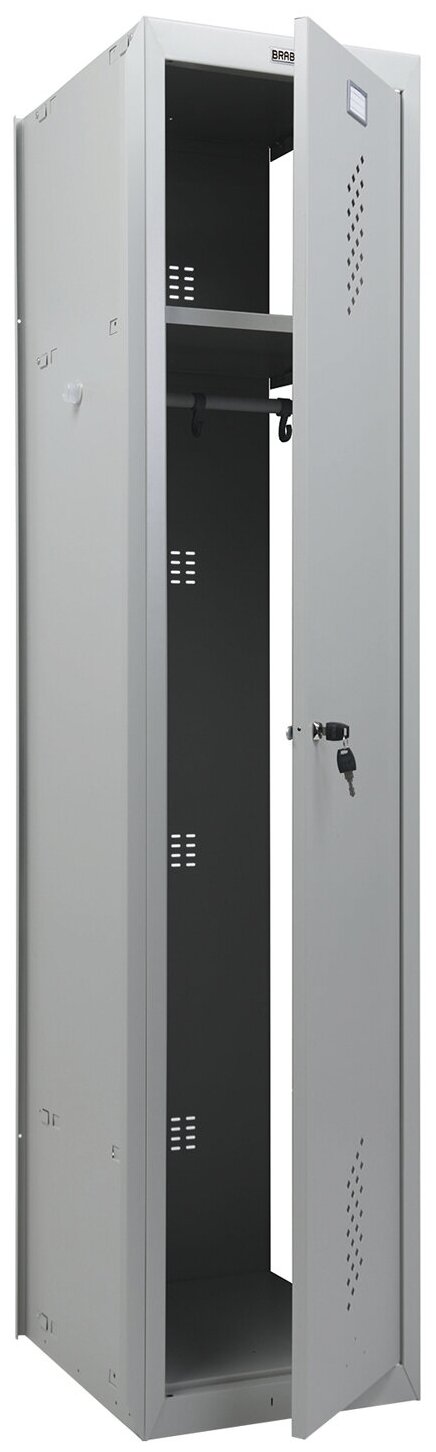 Шкаф (секция без стенки) металлический для одежды BRABIX "LK 01-40", усиленный, 1830х400х500 мм, 291131, S230BR403202 - фотография № 3