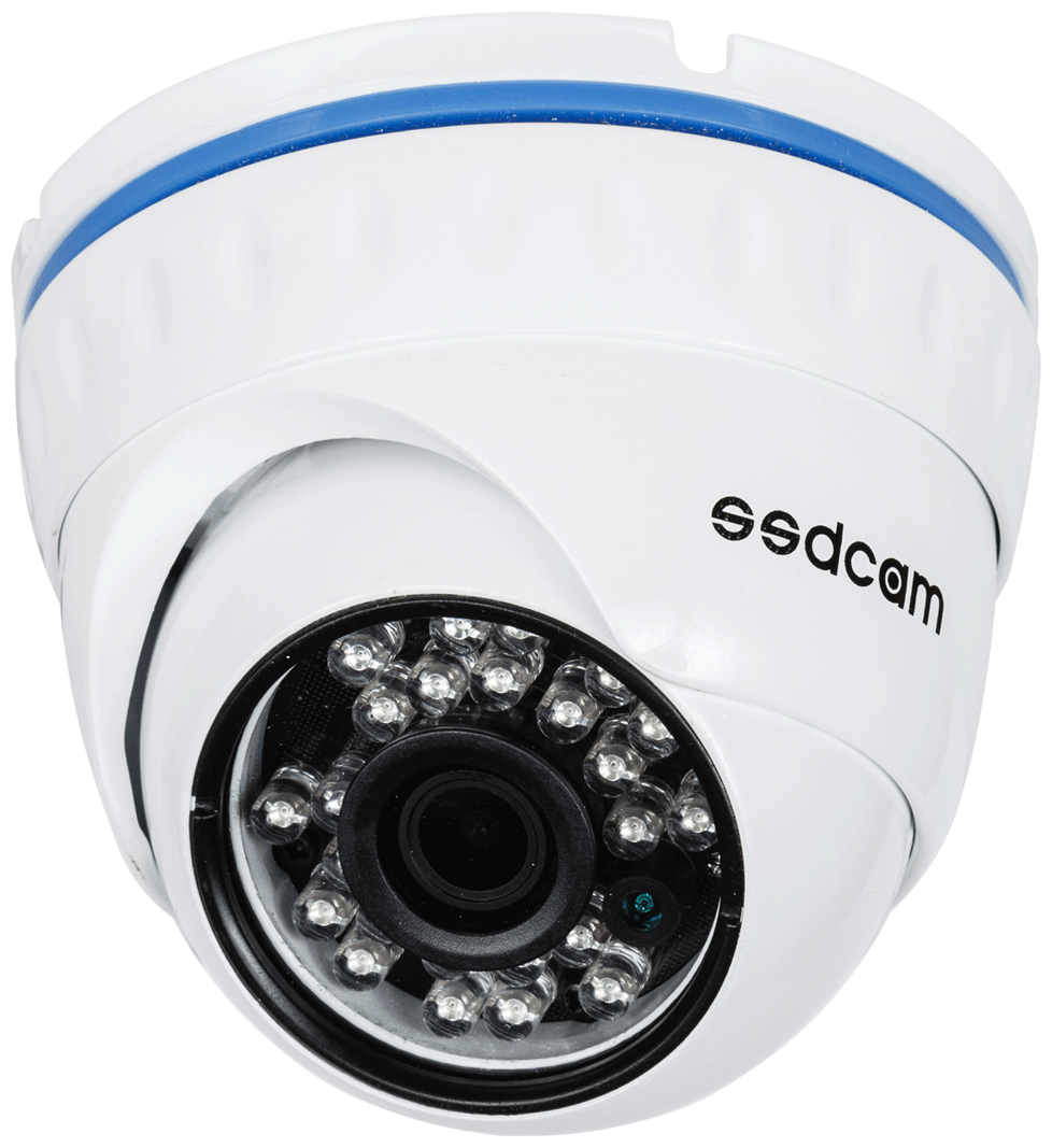 Камера видеонаблюдения SSDCAM AH-740 (2.8мм) 2.1Мп HD-AHD - уличная купольная антивандальная