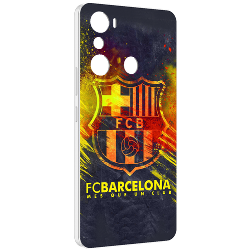 Чехол MyPads FC-Barcelona-Wallpaper-3 для Infinix Hot 20i задняя-панель-накладка-бампер