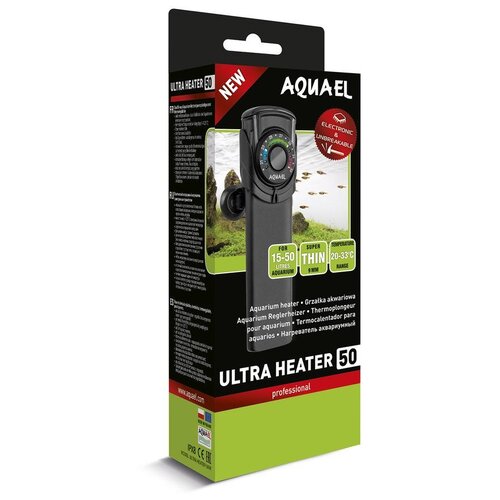 Цилиндрический нагреватель AQUAEL ULTRA HEATER 50W (15-50 л) 50 Вт 25 – 50 л