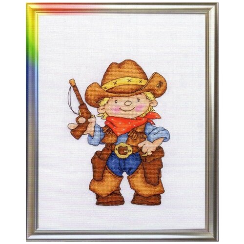 ЛанСвит Д-034 Храбрый шериф Счетный крест 20 x 25 см Набор для вышивания