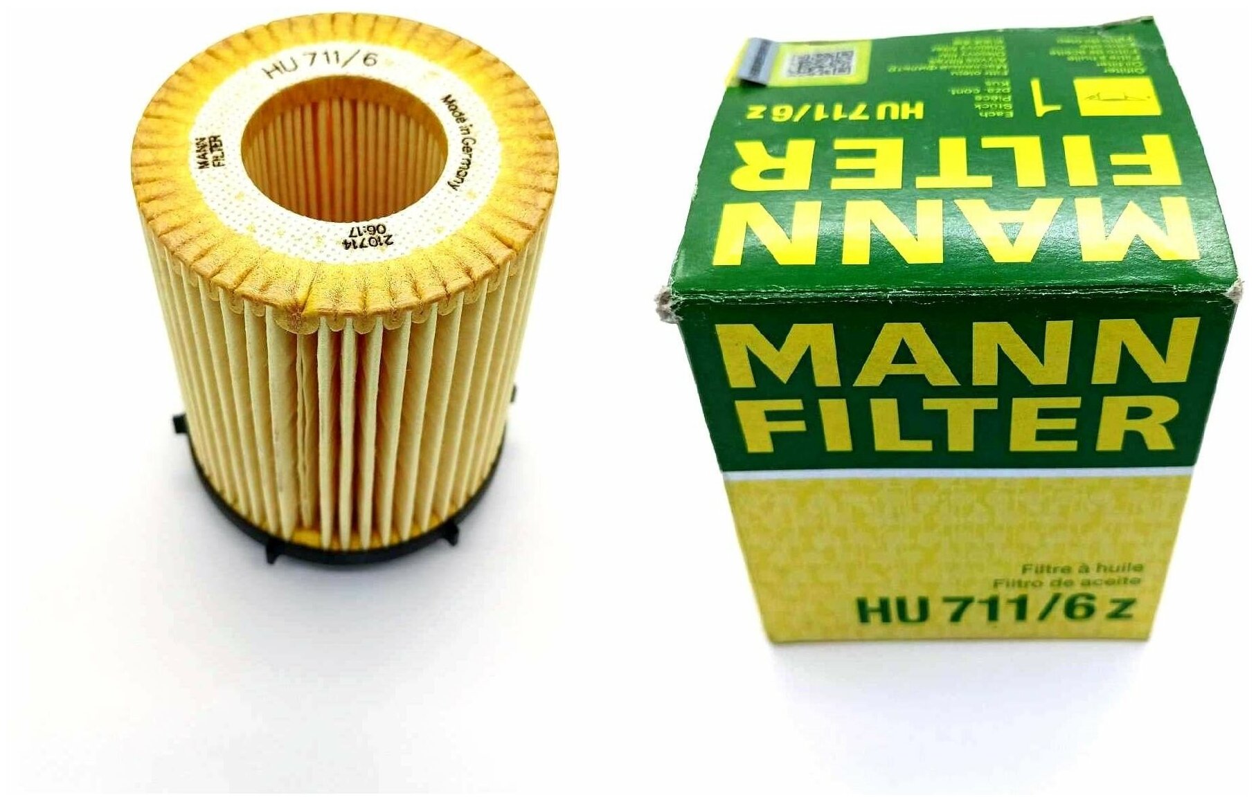 Фильтр масляный MANN-FILTER ( фильтрующий элемент) HU 711/6 Z для автомобилей Infiniti Mercedes-Benz