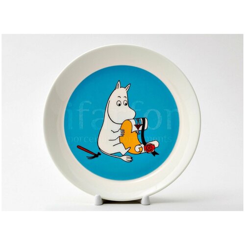 Тарелка Муми-тролль (бирюзовая)