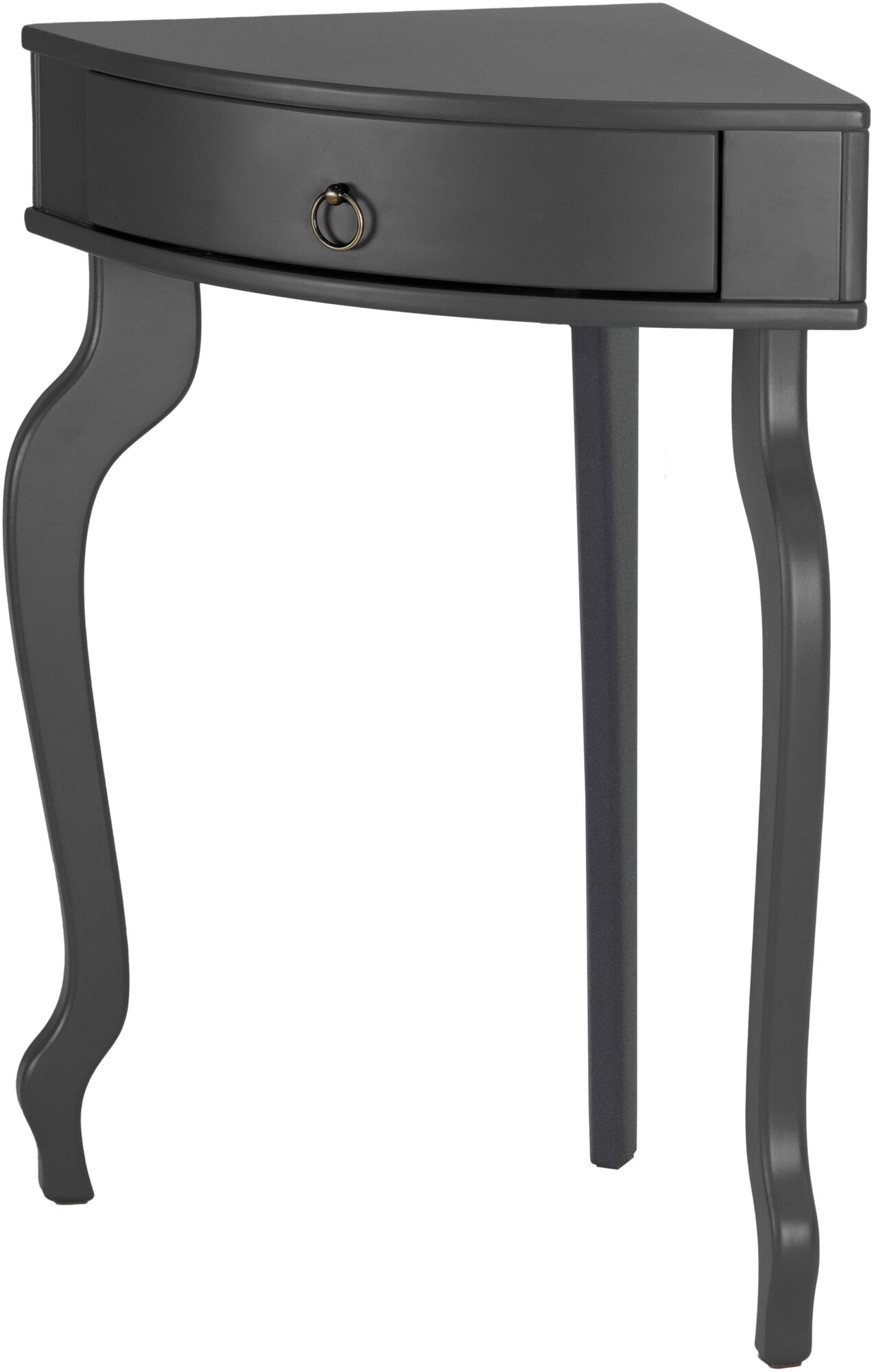 Консольный столик угловой с ящиком PASSO FANT II, графитовый