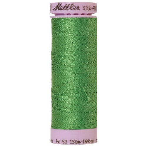 Нить для машинного квилтинга SILK-FINISH COTTON 50, 150 м 100% хлопок 1314 Vibrant Green ( 9105-1314 )