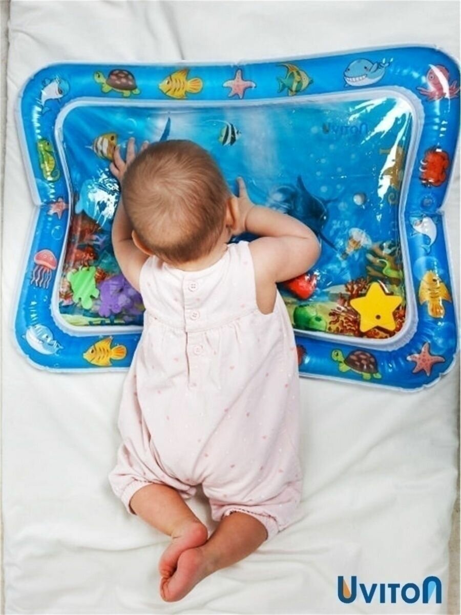 Детский игровой водный коврик для малышей/ Акваковрик