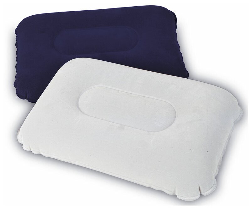 Надувная подушка Bestway Flocked Air Pillow 67121, 42х26 см, синий - фотография № 12