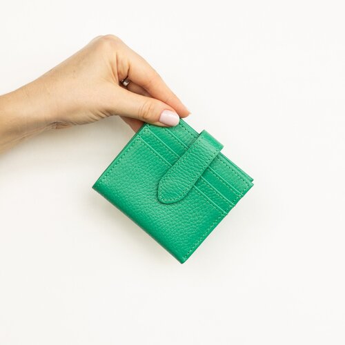 фото Кошелек hellenberg, фактура зернистая, зеленый