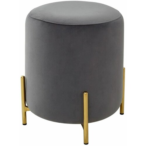 Пуф для гостиной RICE BLUVEL-14 GREY/GOLD