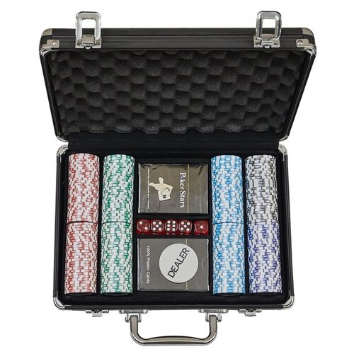 Набор для покера для покера Partida Crown, 200 фишек набор для игры в покер с картами и фишками