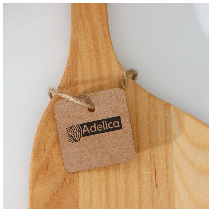 Доска разделочная Adelica, пропитана минеральным маслом, с шильдиком, 30×10×1,8 см, берёза - фотография № 5