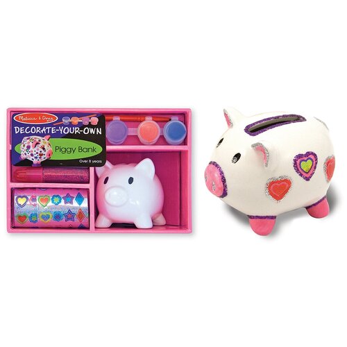 фото "творчество" набор "создай свою собственную копилку-свинку" melissa doug 3108 melissa & doug