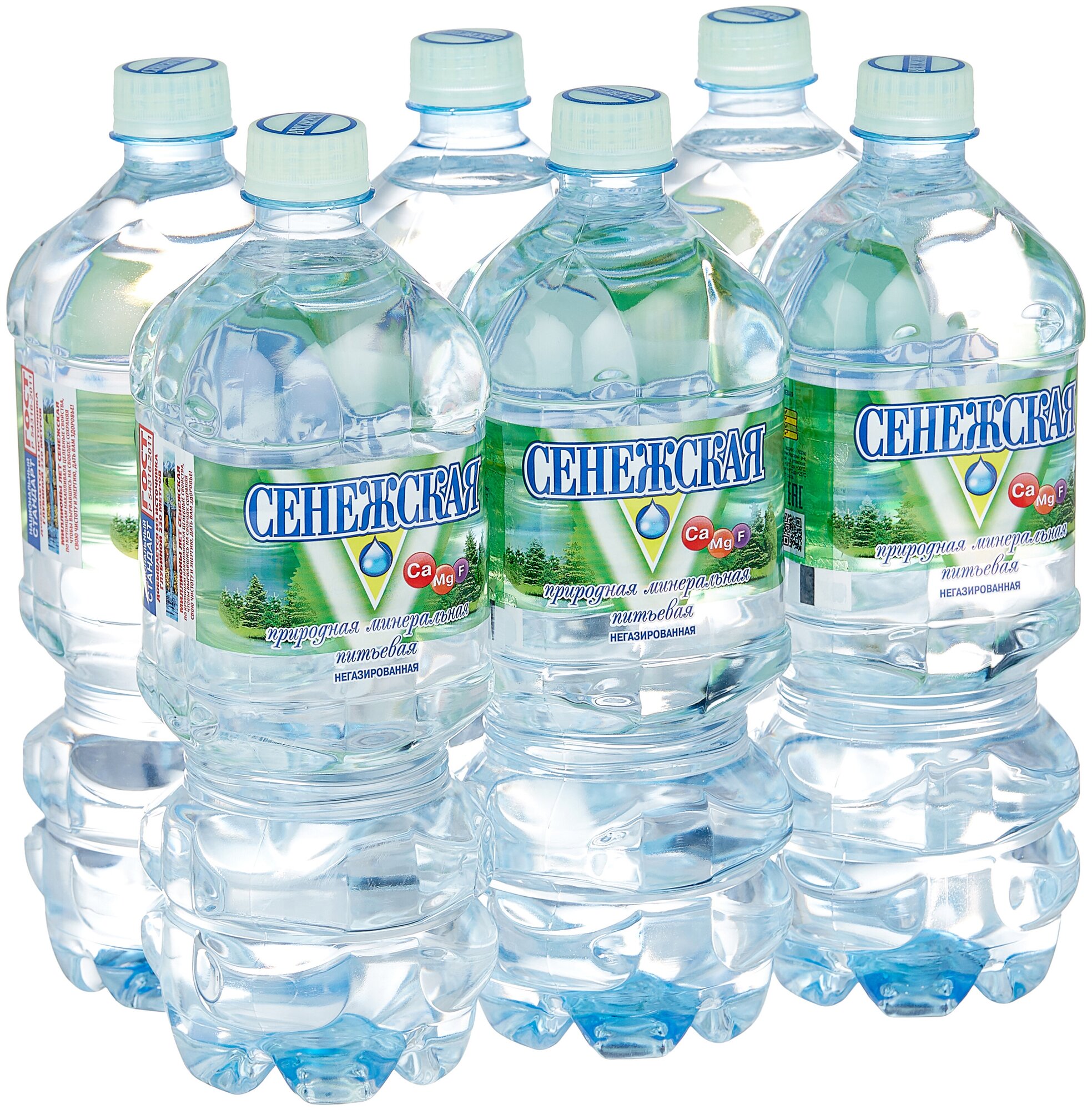 Вода минеральная питьевая природная столовая Сенежская негазированная 1 шт по 1л ПЭТ (товар продается упаковкой по 6 шт) - фотография № 3