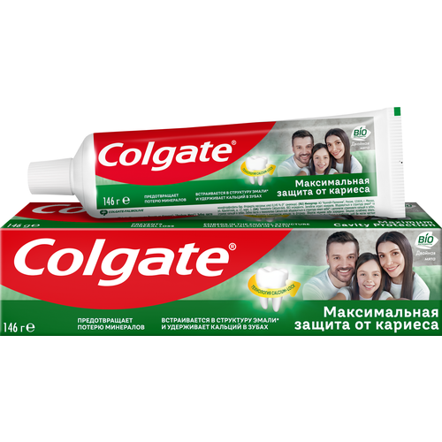 Зубная паста Colgate Максимальная защита от кариеса Двойная мята, 100 мл, 100 г, красный зубная паста colgate максимальная защита от кариеса двойная мята 100 мл 100 г красный