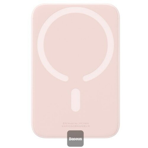 Портативный аккумулятор Baseus Magnetic Wireless Charging Power bank 6000mAh pink упаковка коробка 339500₽